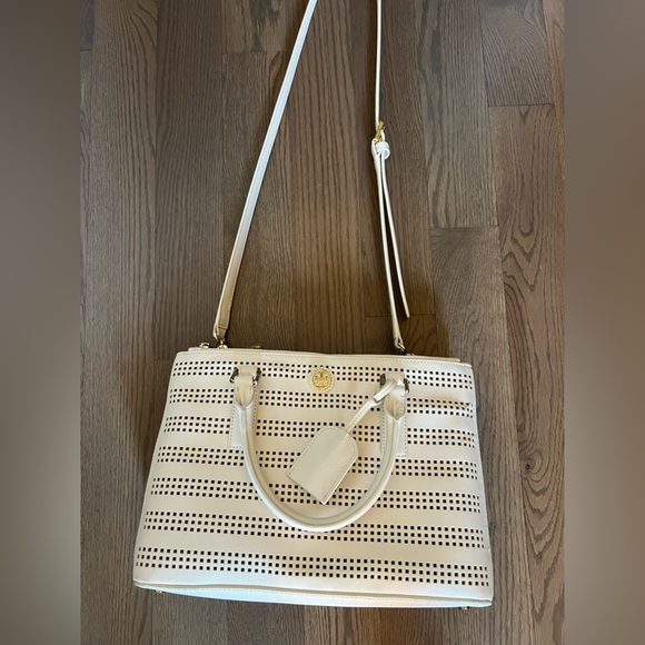 TORY BURCH ivory purse - Picture 1 of 4